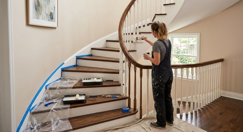 Banister Painting in Wilmington, NC