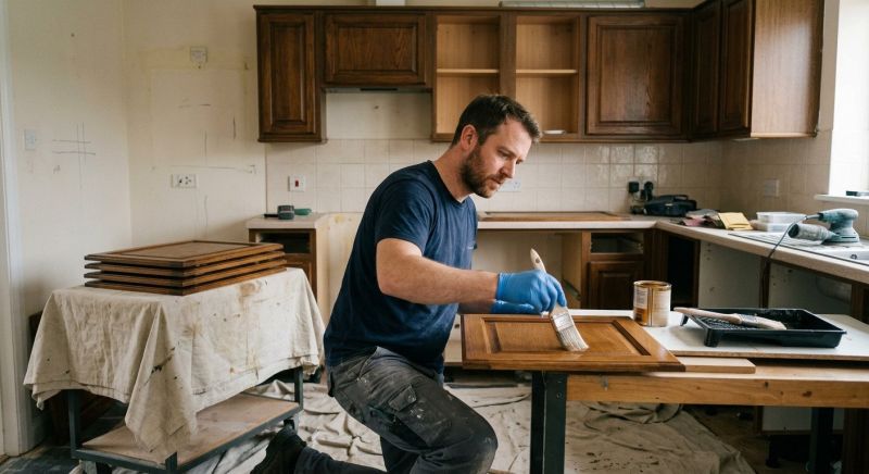 Kitchen Cupboard Refinishing in Terre Haute, IN